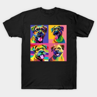 Border Terrier Pop Art - Dog Lover Gifts T-Shirt